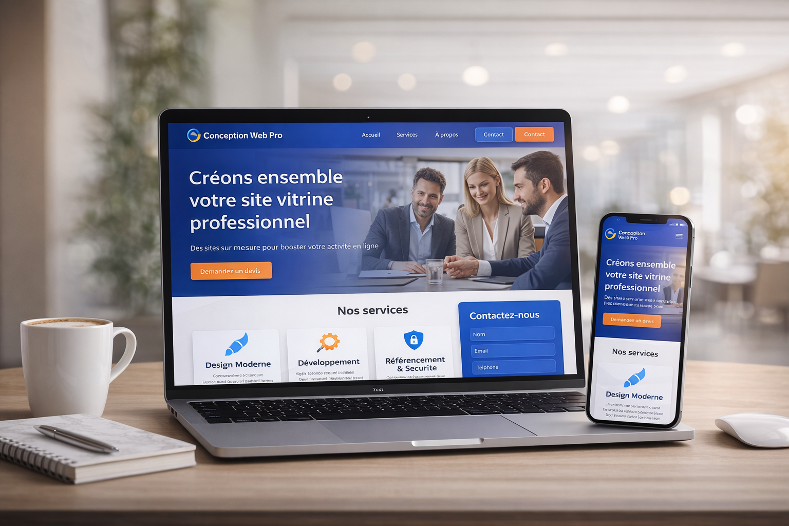 site vitrine professionnel